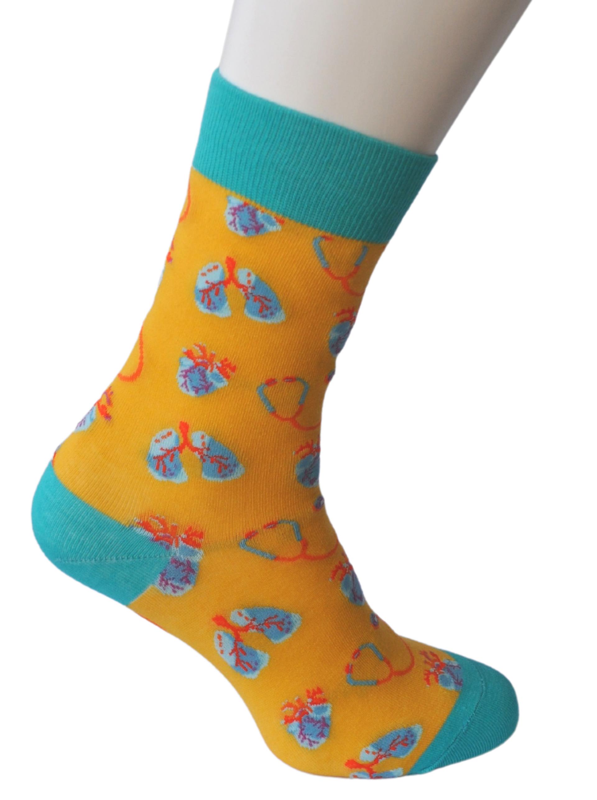 Hart, Longen & Stethoscopen (geel) maat 37-41