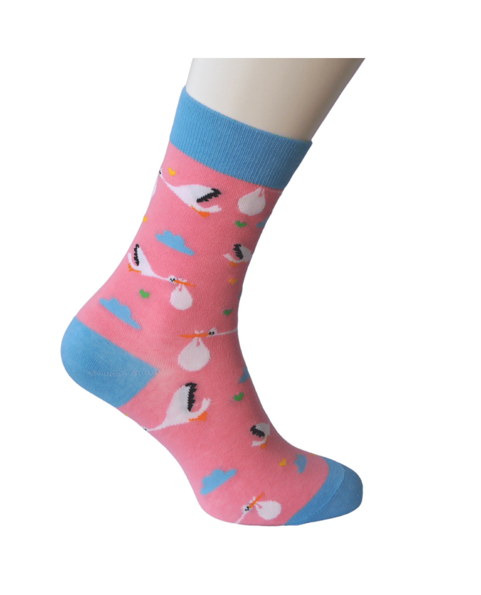 Roze geboortesokken maat 37-41