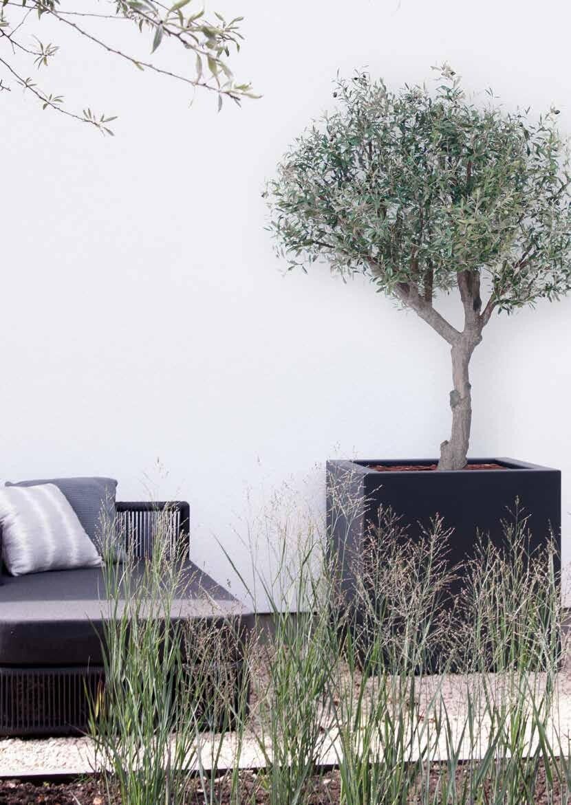 Fiberstone plantenbak Grigio Luca lifestyle