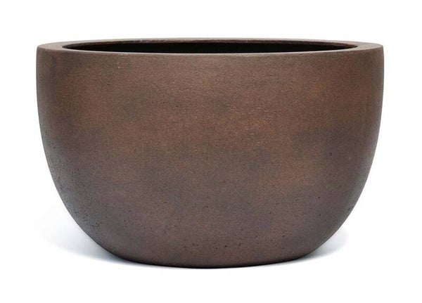 Concrete New Egg Low pot Rusty Iron 110 cm diameter