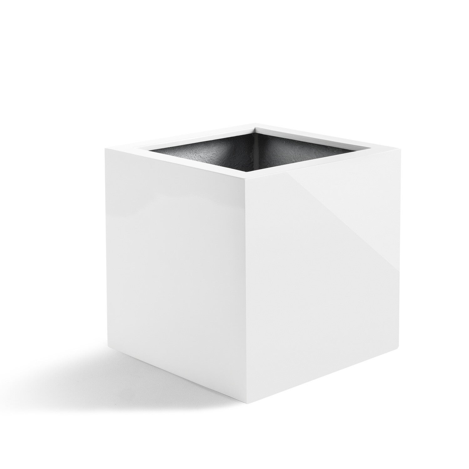 Luca lifestyle Argento cube Shiny white 30x30x30cm