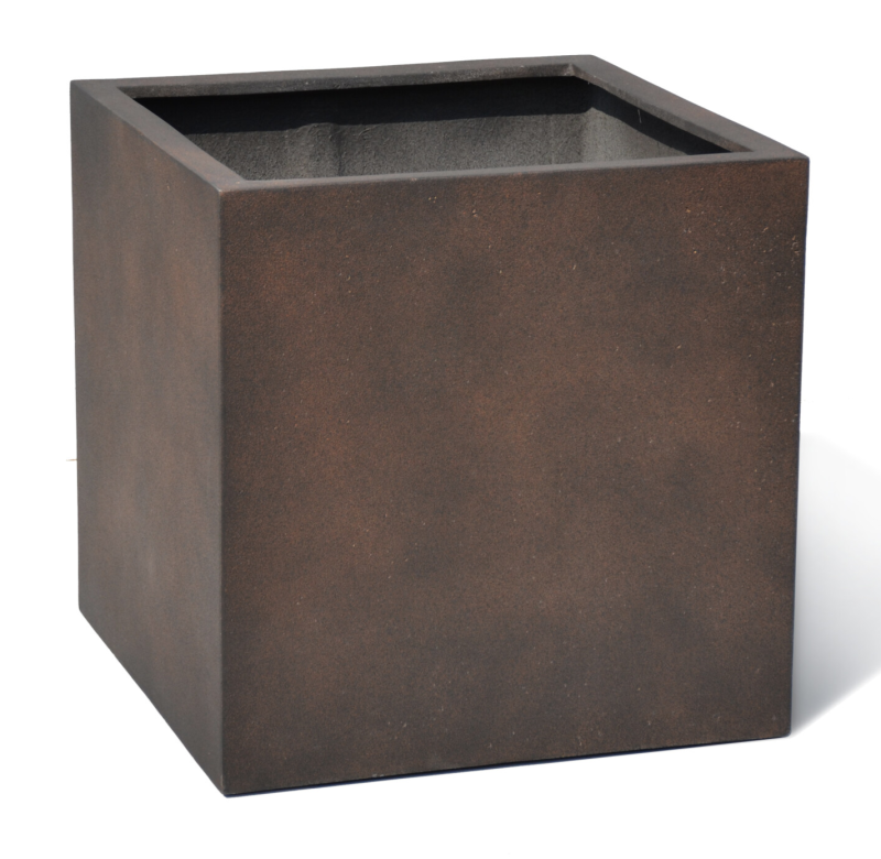 Concrete Cube 60x60x60 Rusty Iron