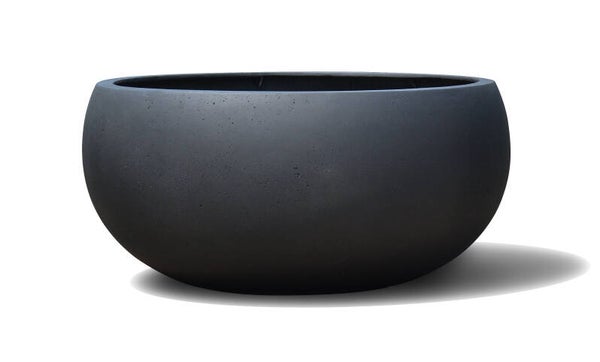 Concrete Low balloon Charcoal 55 cm diameter - 25 cm hoogte