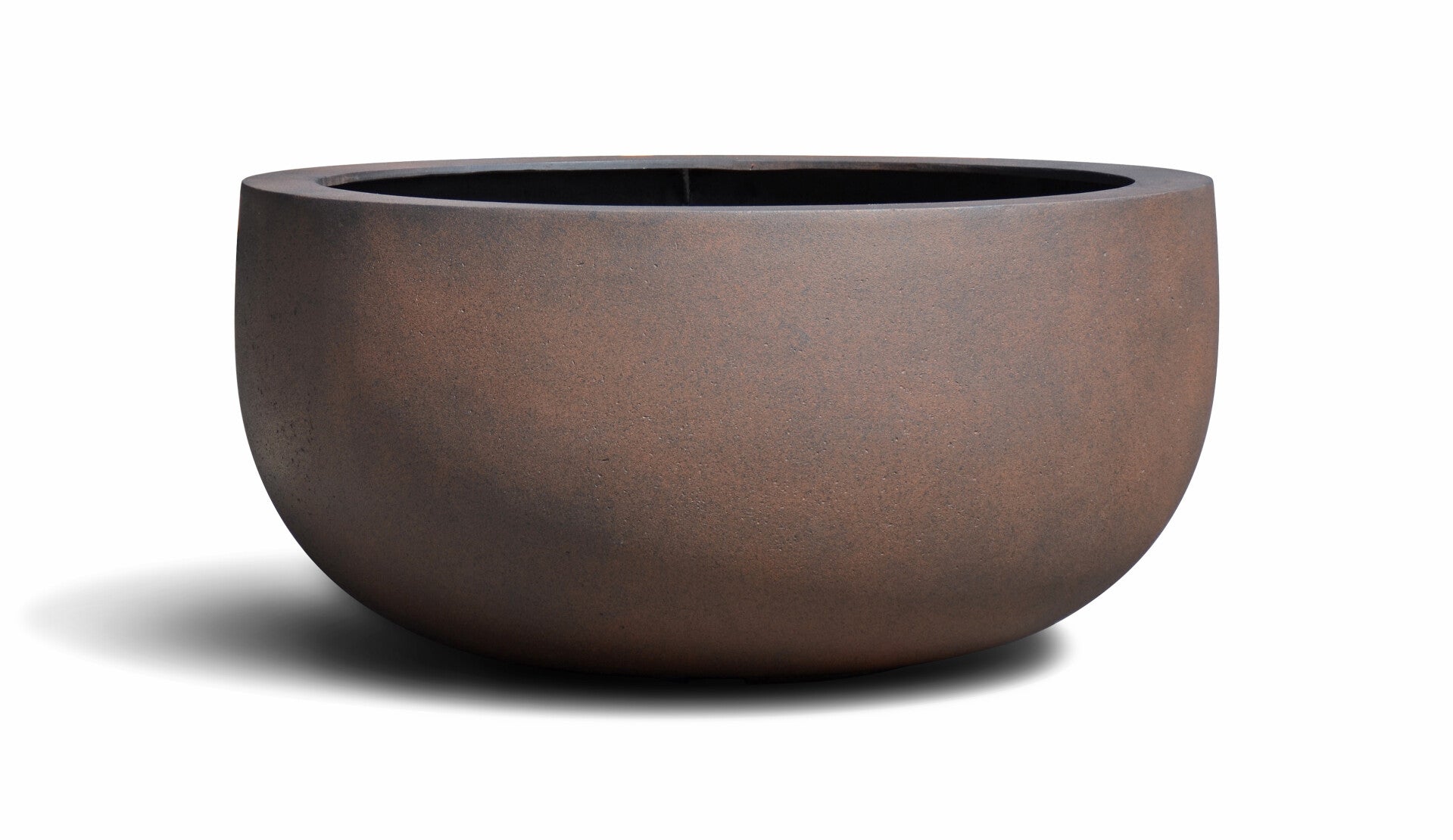 Concrete U pot big Rusty Iron 120 cm diameter