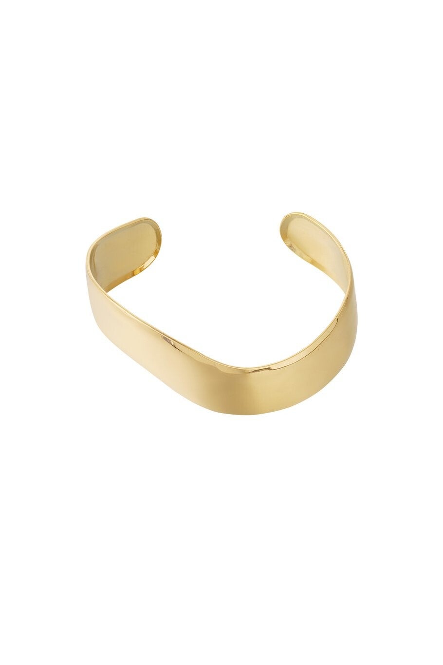 Gouden Cuff Armband – Minimalistisch & Elegant