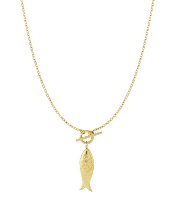 Gouden ketting met vis hanger – stijlvol en uniek