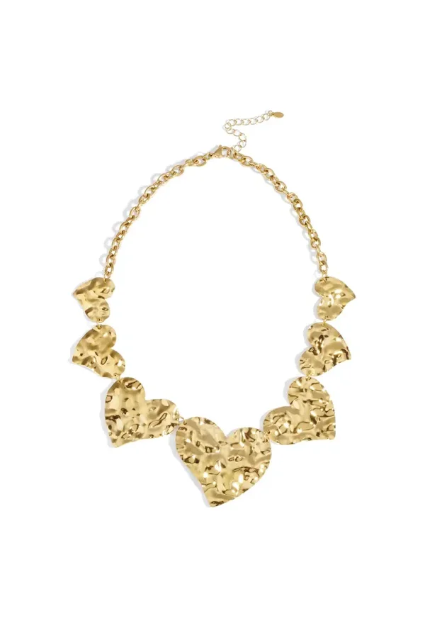 Stainless steel ketting met hart