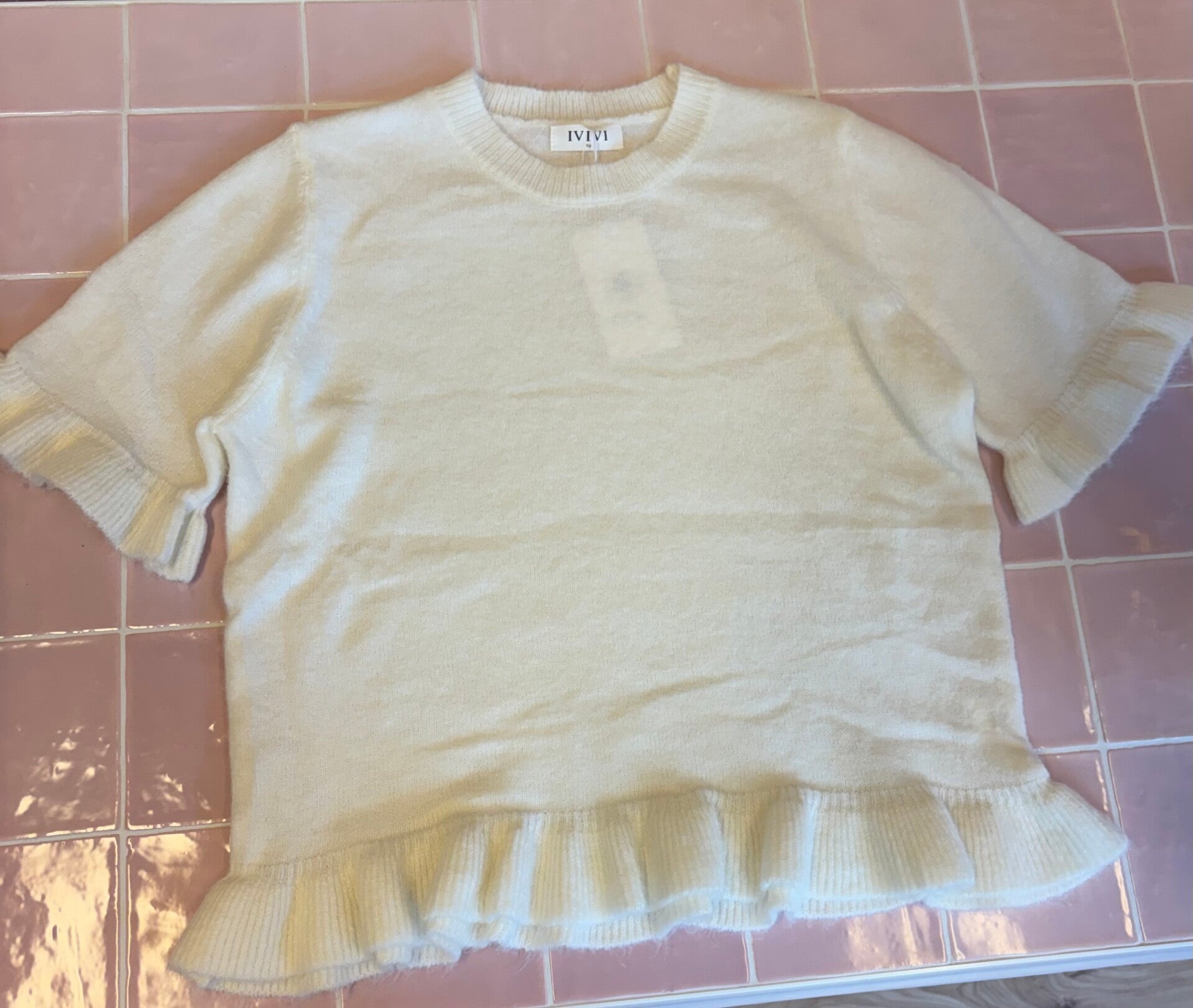 Crème kleurige knit