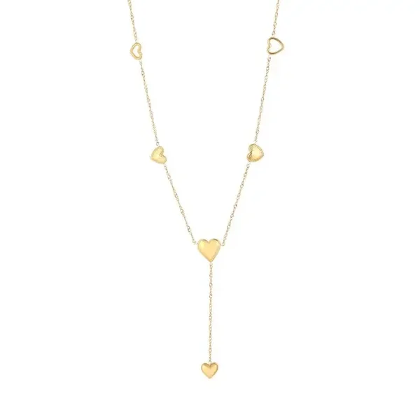 Gouden ketting met hartjes – liefde in elk detail