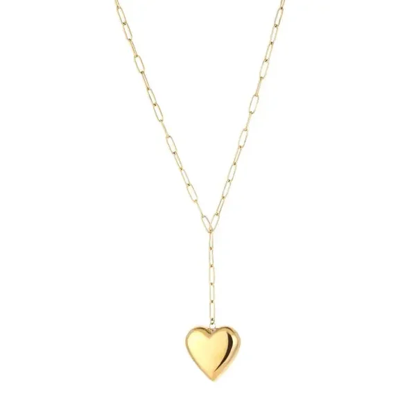 Gouden ketting met hart hanger – stijlvolle schakelketting