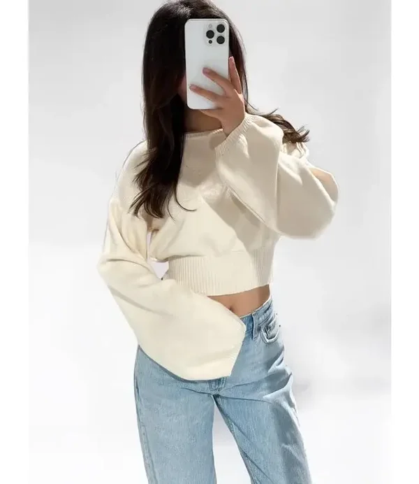 Crème Cropped Top – Nara Top