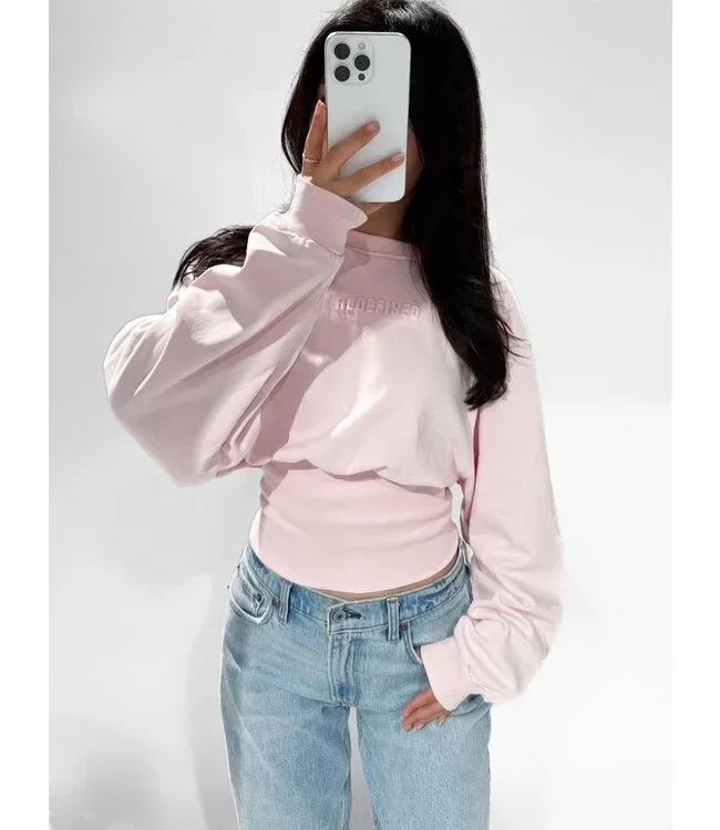 Redifined sweater - light pink