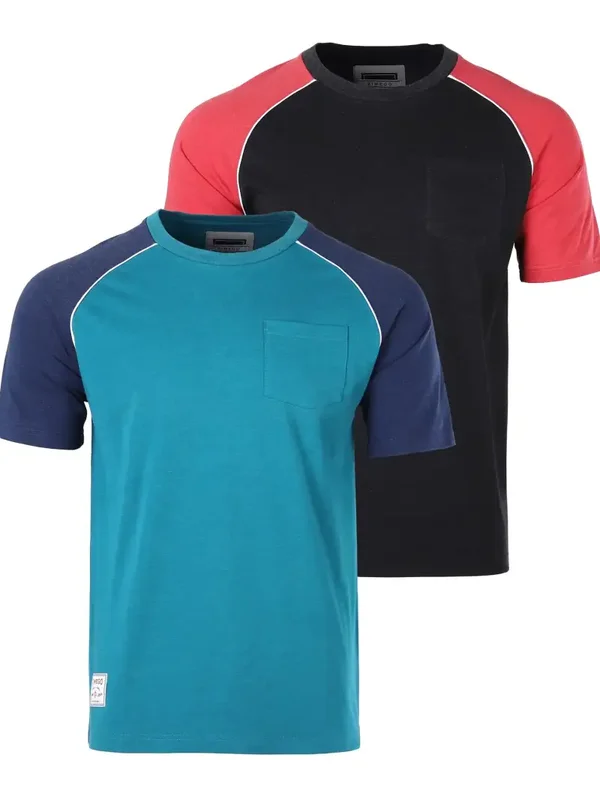 Zwart/Blauw Shirt / Set