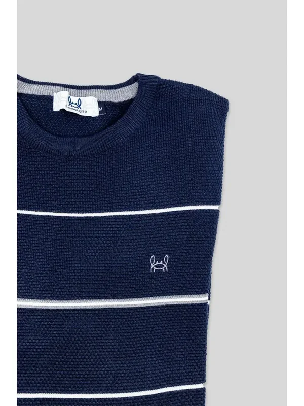 Trui met strepen: Marine