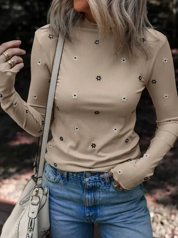 Geribbelde blouse 🌸