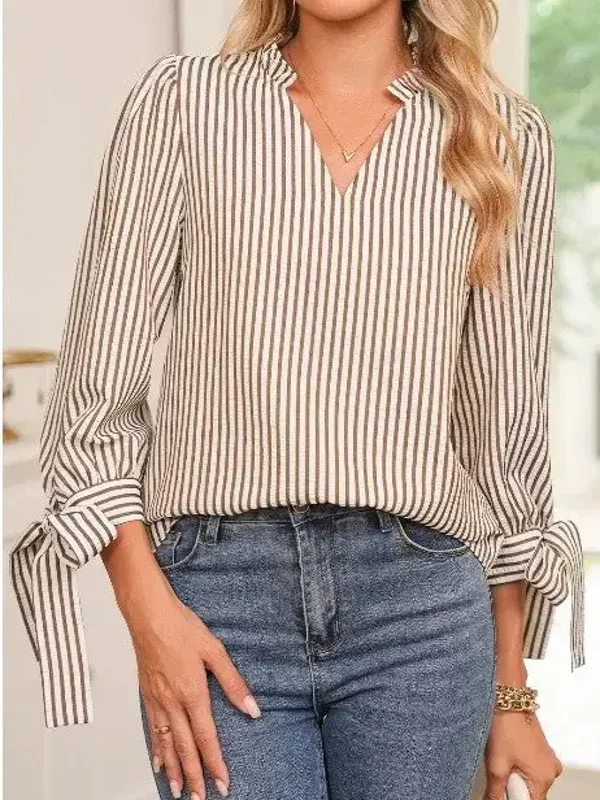 Gestreepte Print Blouse 💗