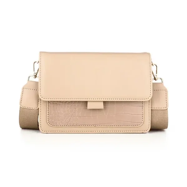 Croco beige bag