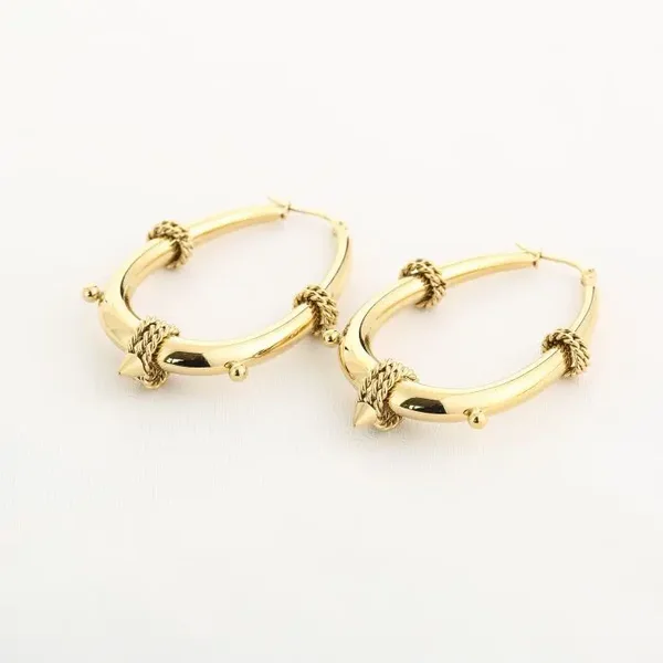 Earrings golden hoops Xl