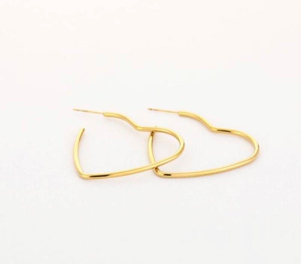 Earrings Heart gold