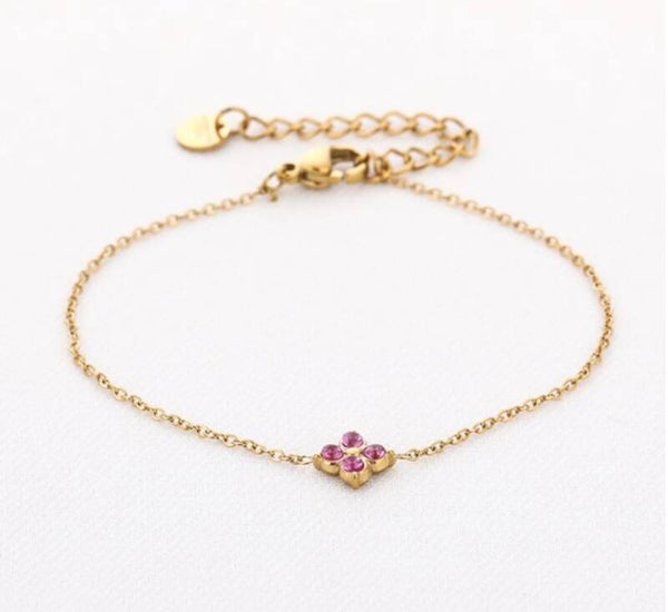 Bracelet lucky clover gold