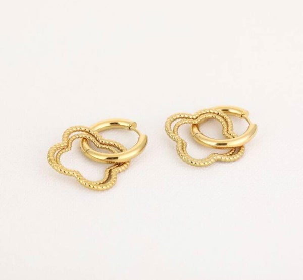 Clover Earrings Gold