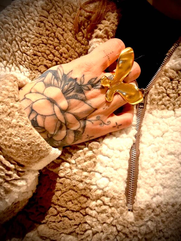 Ring Butterfly gold Xl