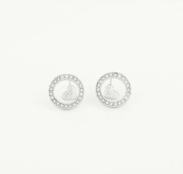 Earstuds Sweet Love Silver