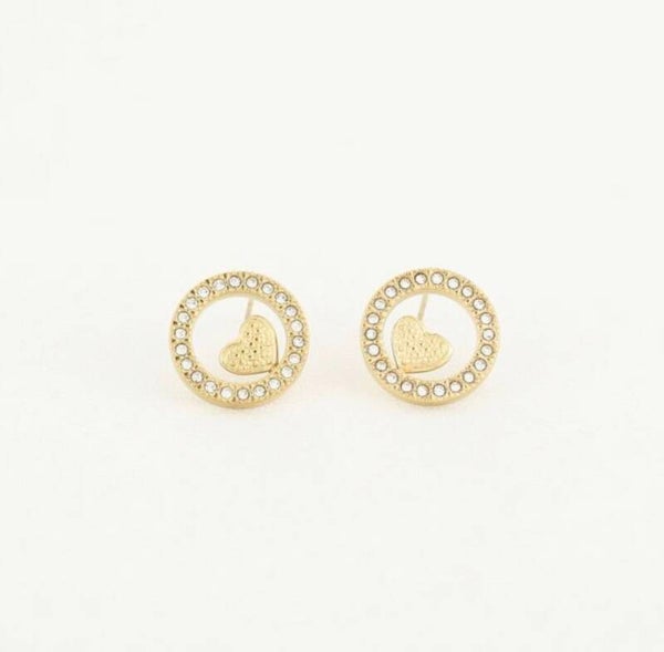 Earstuds Sweet Love Gold