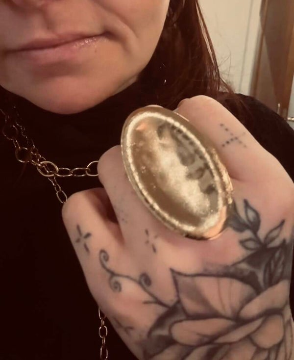 Ring Oval XXL Gold