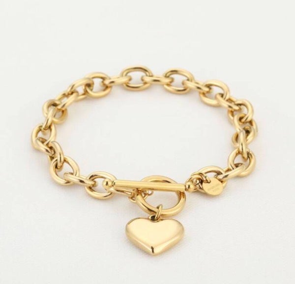 Golden Heart Bracelet