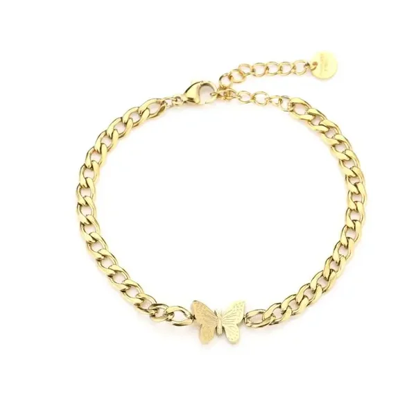 Bracelet golden butterfly