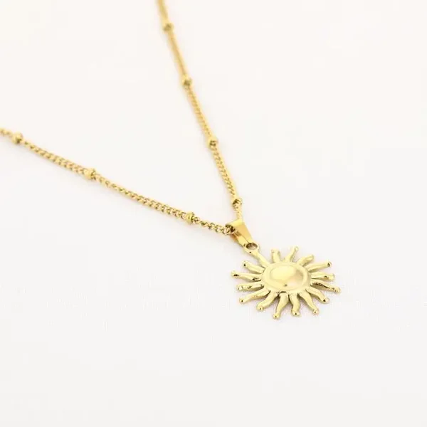 Necklace golden sun