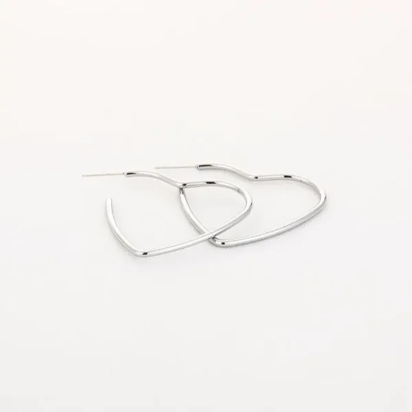 Earrings Heart silver
