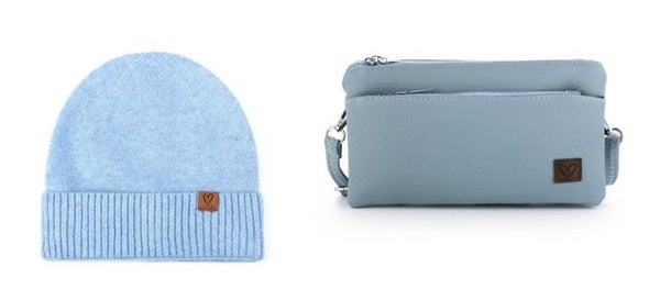 Beanie&Shoulder Bag Blue