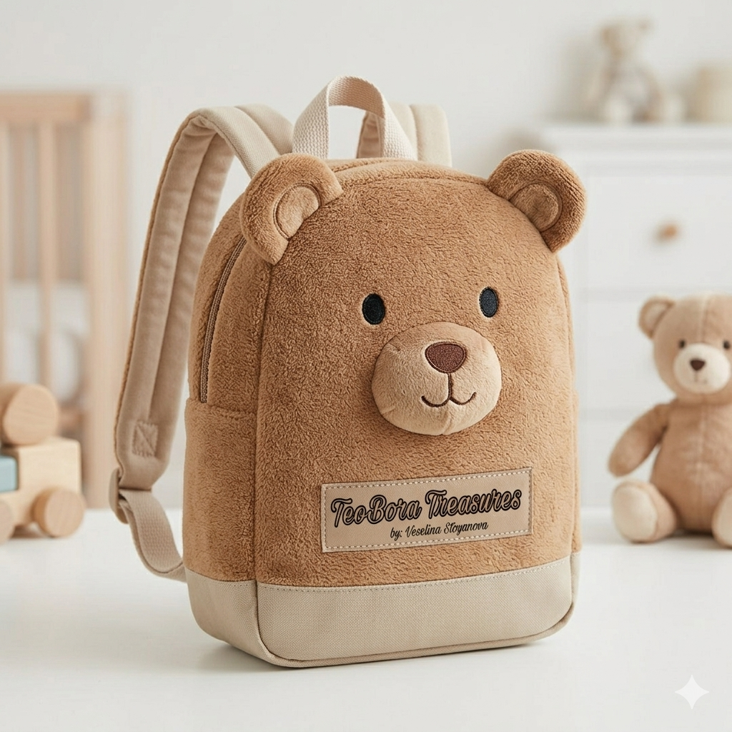 "Teo the Bear" Plush Backpack