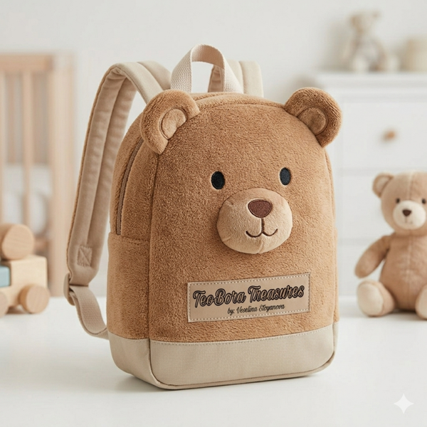"Teo the Bear" Plush Backpack