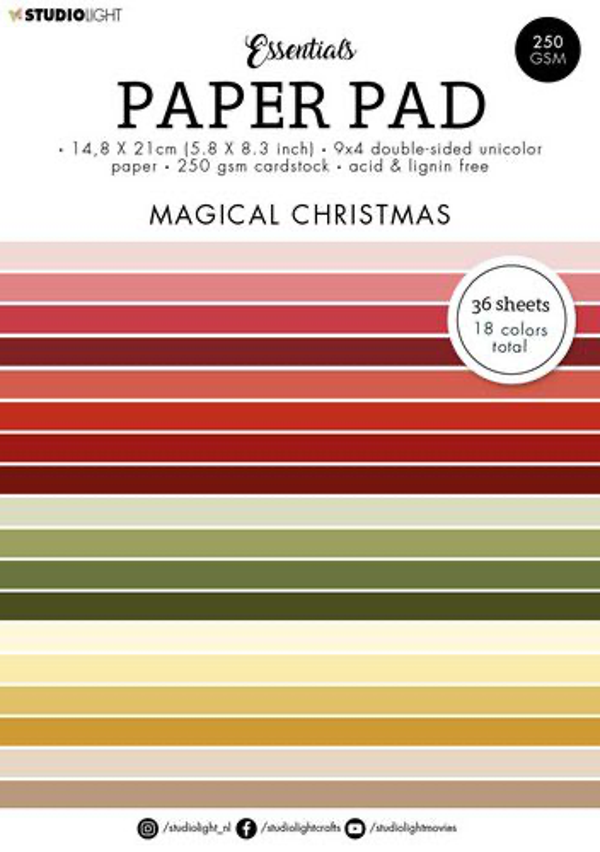 Essentials Paper pad Magicians Christmas nr 99
