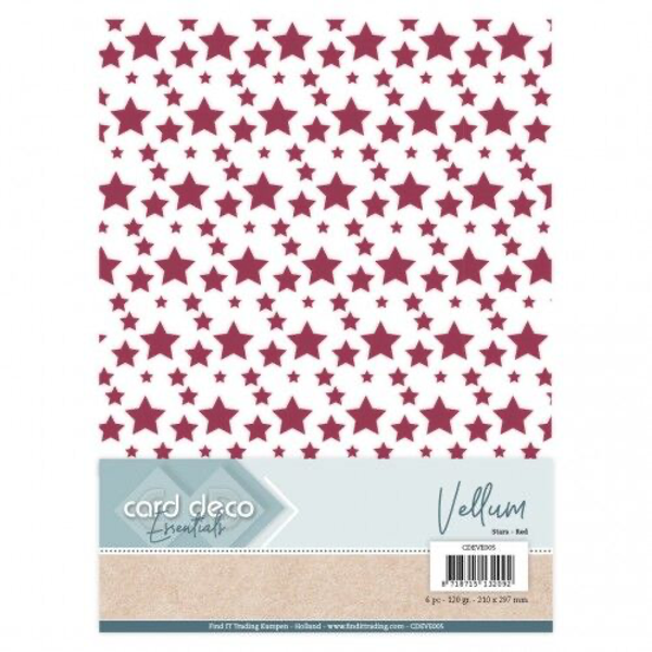 Vellum Stars red