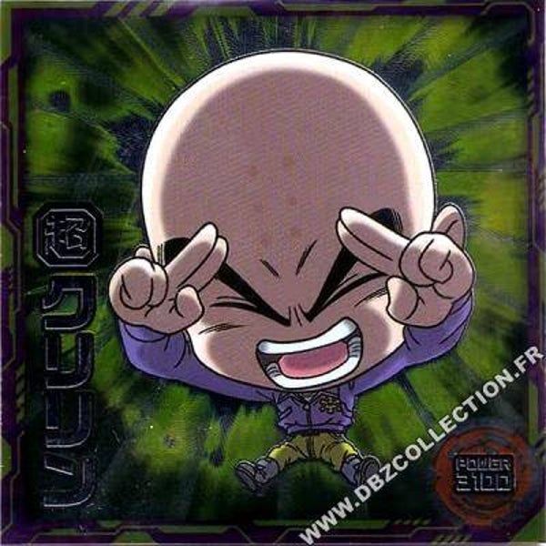 Chou Senshi Sticker Wafer - 6-07 N - Krillin