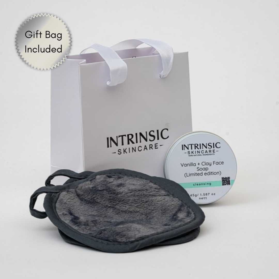 Vanilla + Clay Daily Face soap + 2 Make up remover cloths