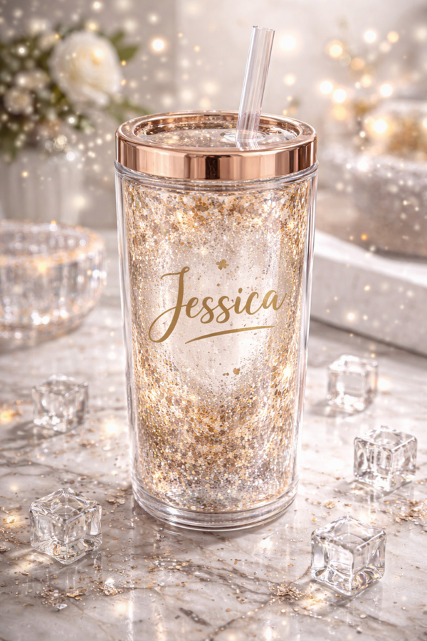 Luxe Flow Personalized Goopy Globe Tumbler