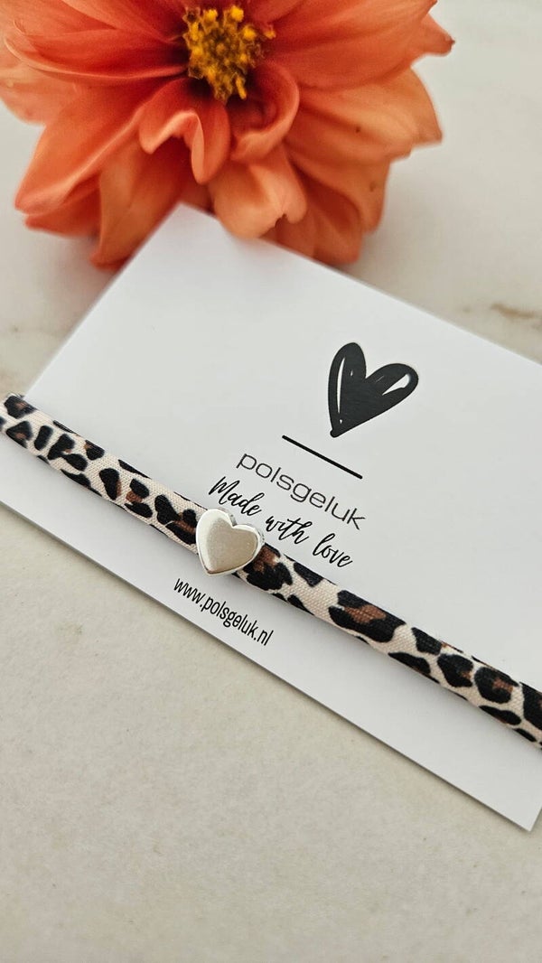 Ibiza panter silver heart
