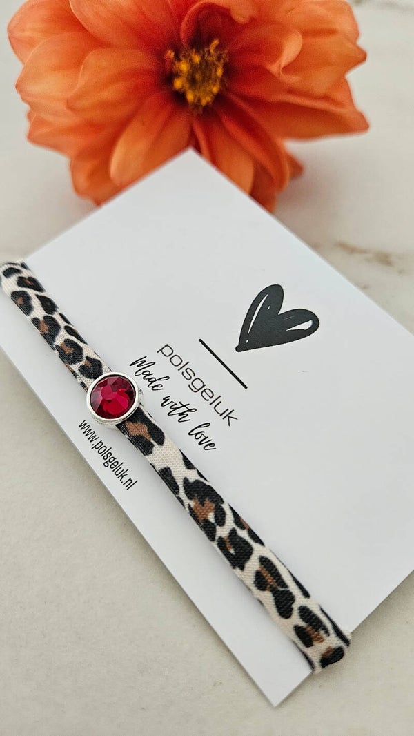 Ibiza panter burgundy