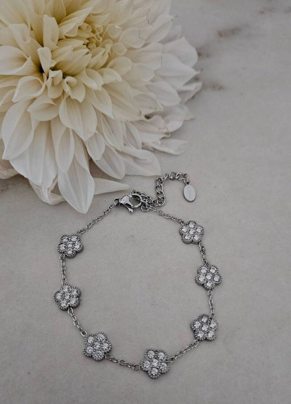 Silver Flower Bracelet