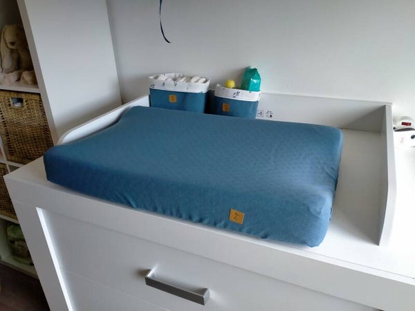 Commodeset JEANS met hartjes