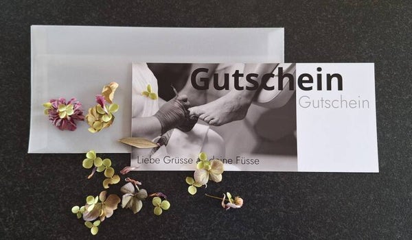 Gutschein Fusspflege 82.-