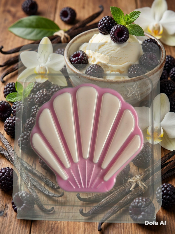 Black raspberry and vanilla shell snap bar