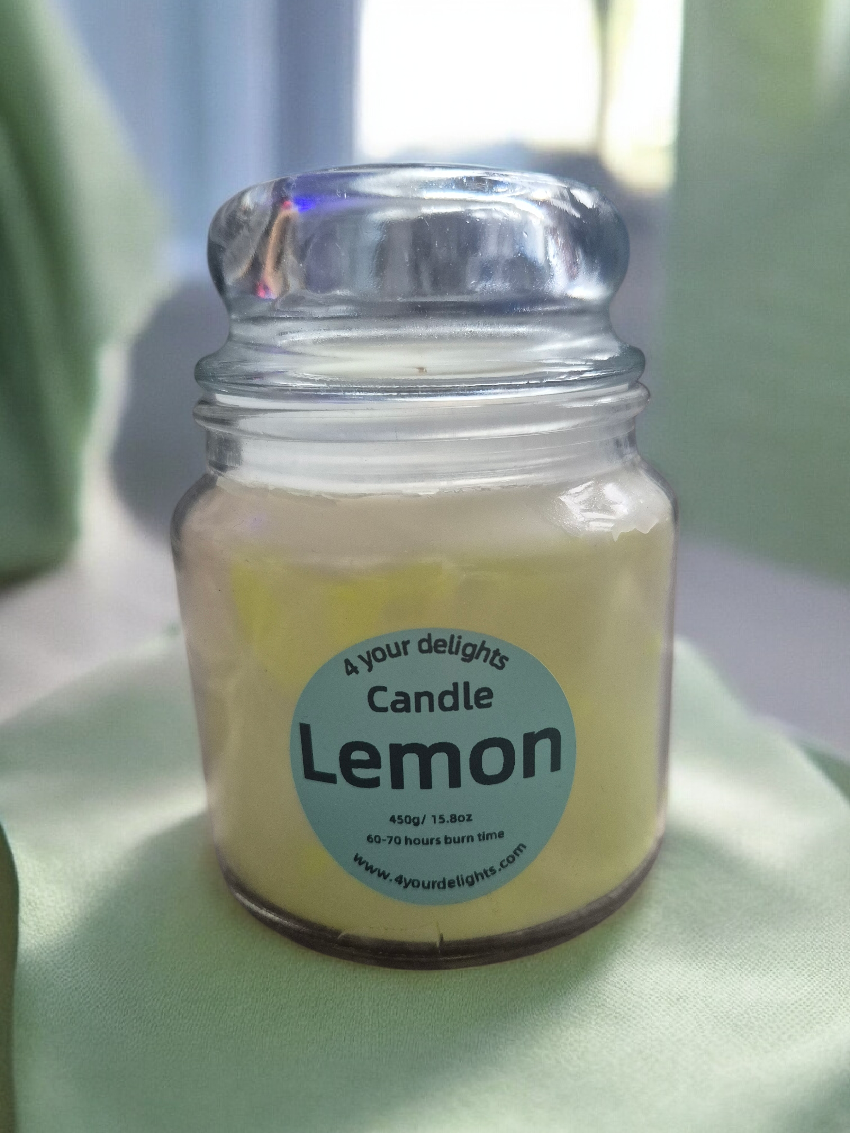 Lemon large candle