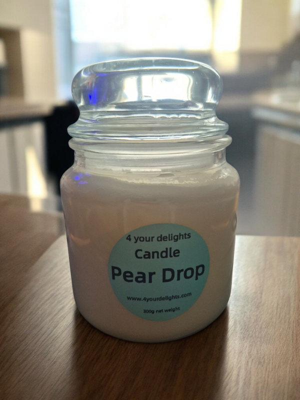 Pear drop candle
