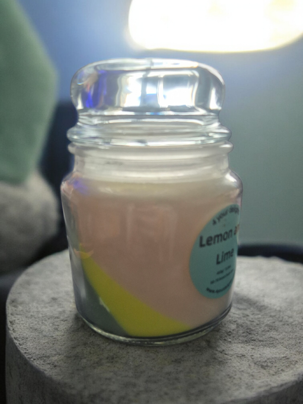 Lemon scented candle